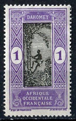 Dahomey 1913: Sc. # 42; *+/MLH Single Stamp