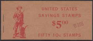 US S1c Savings Stamp VF Mint NH Scarce Unexploded Booklet with 5 Panes- Very ...
