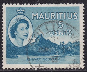 Mauritius 254 Rempart Mountain 1954