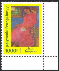 French Polynesia Sc# 646 MNH 1994 1000fr Faaturuma, by Paul Gauguin