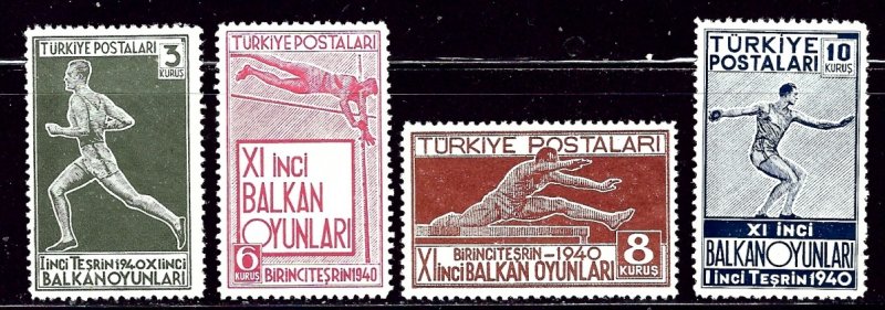 Turkey 855-58 MNH 1940 set some gum sweating and light gum creases    (ap3037)