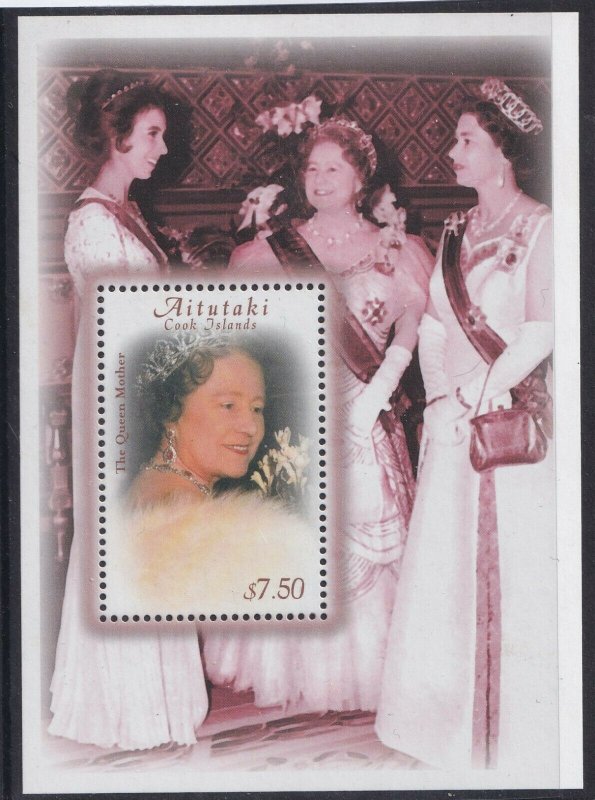 2000   AITUTAKI  -  SG: MS 711  -  QUEEN MOTHER 100th BIRTHDAY  -  UMM 