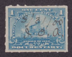 R163,used 1c Documentary