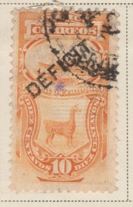 PERU POSTAGE DUE Deficit 1896 10c With Grill Used Stamp A29P14F32106-