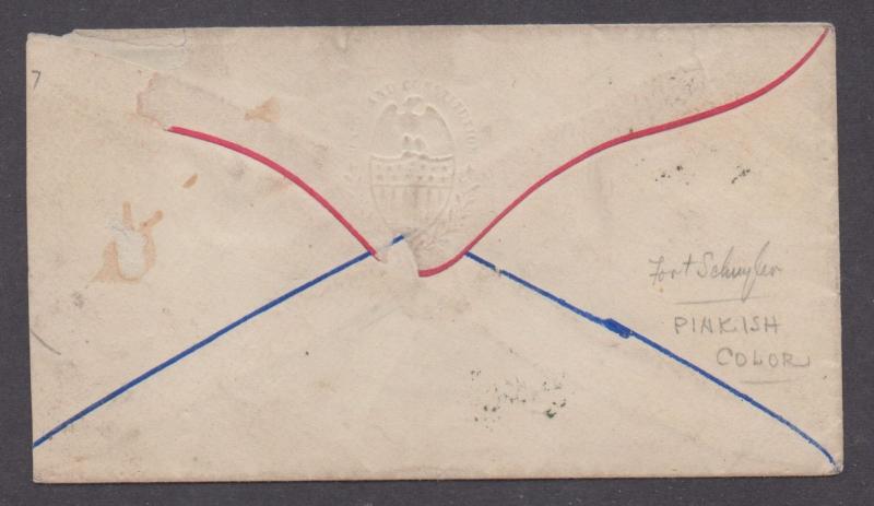 **US 19th Cent Union Patriotic, SC# 64b Fort Sckyler, NY 2/9/1863, No Contents