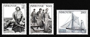 Faroe Is. Fishing Industry Boats 3v 1984 MNH SC#112-114 SG#100-102