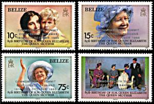 Belize 771-774, MNH, Commonwealth Summit overprints