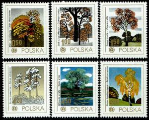 Poland #2276-2281  MNH - Native Trees (1978)