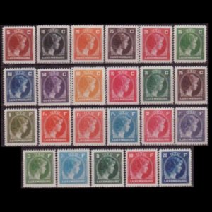 LUXEMBOURG 1944 - Scott# 218-34 Grand Duchess Set of 23 NH