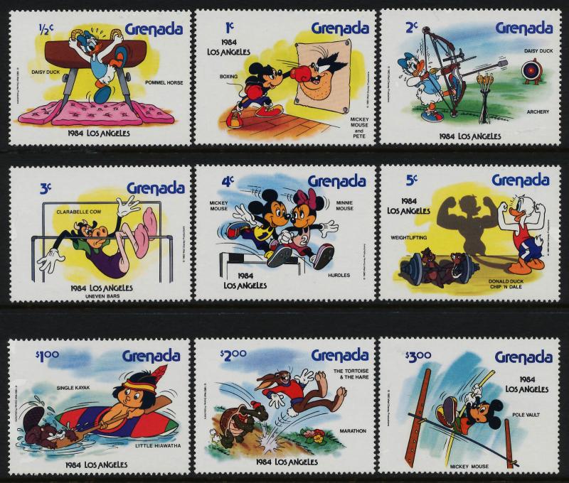 Grenada 1185-93 MNH Disney, Olympic Sports