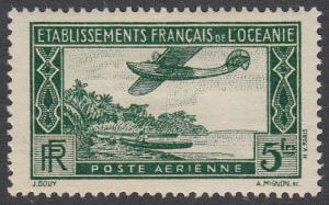 French Polynesia C1 MH CV $1.25