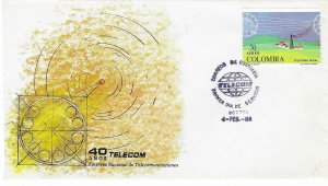 Colombia #C790  70pRural Telephone System  (FDC)
