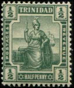 Trinidad SC# 105 Britannia  1/2d MH