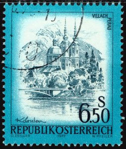 Austria #968  Used - 6.5s Church, Villach Corinthia (1977)