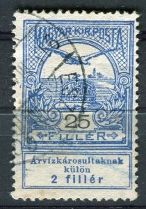 HUNGARY; 1913 early Turul Bird issue fine used 25f. value