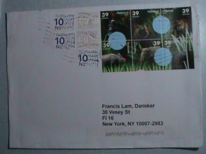 NEDERLAND STAMP-2006 COMMERCIAL COVER-COMPLETE ENDANGER ANIMALS SET STAMPS ON