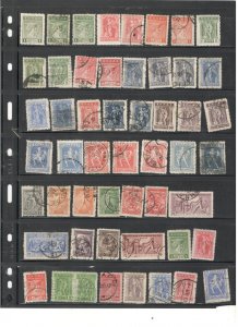 GREECE COLLECTION ON STOCK SHEET MINT/USED