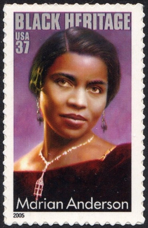 SC#3896 37¢ Marian Anderson Single (2005) SA