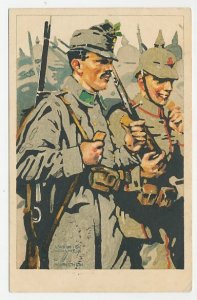 Fieldpost postcard Germany 1916 German soldiers - WWI