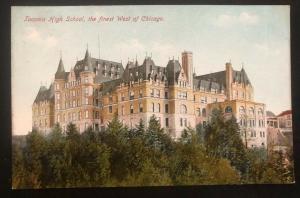 1907 Tacoma WA USA Picture Postcard Cover To Seattle High School West Of Chucago