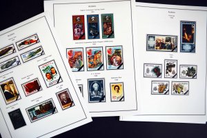 COLOR PRINTED RUSSIA 1975-1983 STAMP ALBUM PAGES (148 illustrated pages)