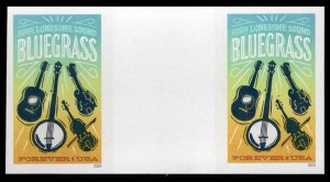 USA 5844a Mint (NH) Bluegrass Gutter Pair IMPERF Forever Stamps