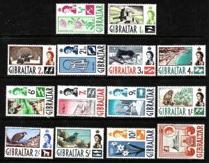 Gibraltar-Sc#147-60- id8-unused hinged QEII set-1960-please note #'s 159...