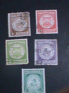 Philippines Stamp: 1951 SC#557//568  Various  Flames Mint & used Stamp set-