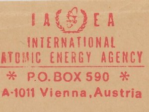 Meter cover front Austria 1971 IAEA - International Atomic Energy Agency