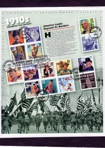 3183 Celebrate 1910's, FDC sheet/15