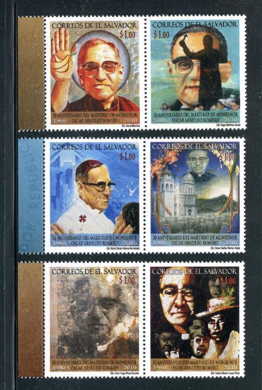 Salvador 1701-1703, MNH, Oscar A. Romero Archbishop of San Salvador 2010. x31072