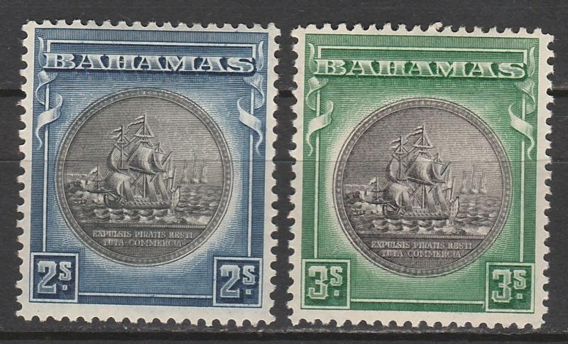 BAHAMAS 1931 SHIP SEAL 2/- AND 3/-