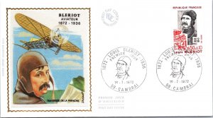 FDC France 1972 - Louis Bleriot - Cambrai - F37403