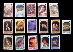 VIRGIN ISLANDS - SCOTT# 365-380 - MNH - CAT VAL $26.25