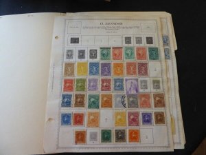 Salvador 1867-1921 Stamp Collection on Scott Album Pages