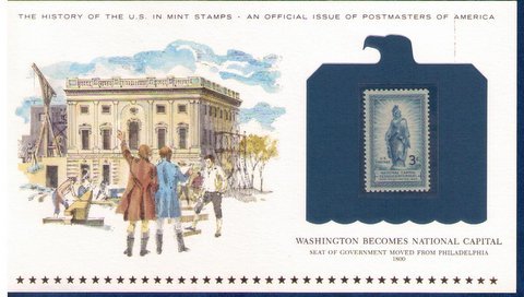 US Sc 989  MNH,Og Encapsulated On A Commemorative Postal History Card F-VF