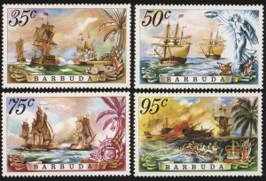 BARBUDA Sc 209-12 VF/MNH - 1974 - Battle of The Saints