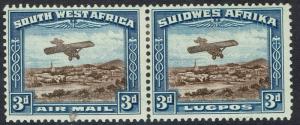 SOUTH WEST AFRICA 1931 AIRMAIL 3D PAIR