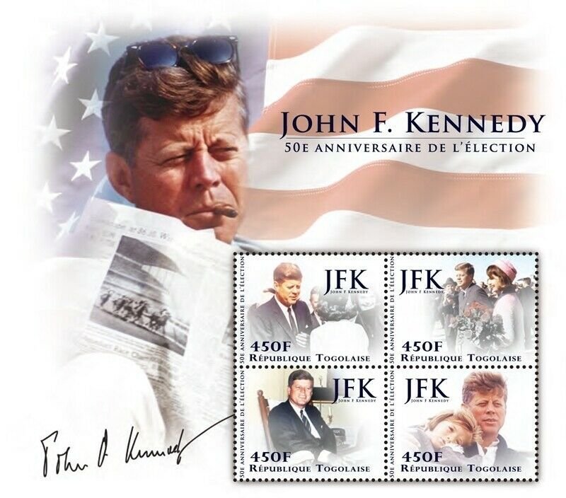 Togo 2010 - John F. Kennedy 50th Anniversary Election  - Sheet Of 4 Stamps - MNH