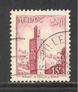 French Morocco 320 used SCV $ 0.25