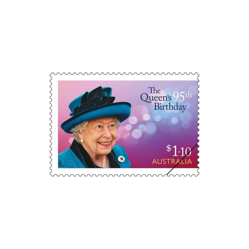 Stamps of Australia 2021- Set of The Queen’s 95th Birthday Gummed Stamps.