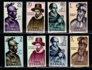 Spain - #1271 - 1278 Builders of the New World set/8 - MVLH
