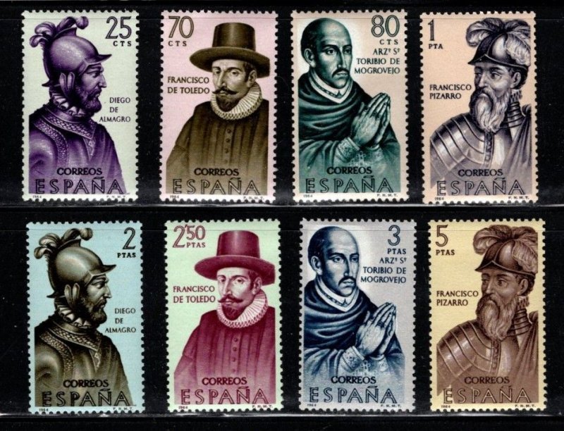 Spain - #1271 - 1278 Builders of the New World set/8 - MVLH