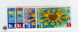 St Lucia #249-52 MNH set