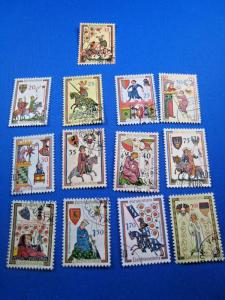 LIECHTENSTEIN 1961 - SCOTT #359-367, 381-384  Used   (brig)