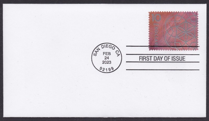 US 5755 Floral Geometry Red CDS FDC 2023