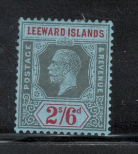 Leeward Islands 1923 King George V 2sh 6p Scott # 78 MH