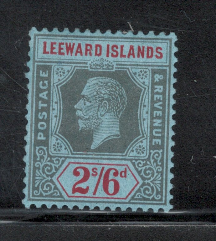 Leeward Islands 1923 King George V 2sh 6p Scott # 78 MH