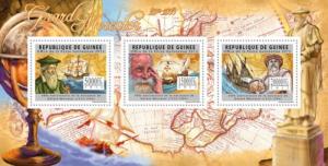 GUINEA 2012 SHEET MERCATOR SAILING SHIPS BOATS