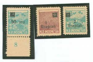 Indonesia #2L41/2L44/2L45 Unused Single